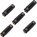 SAISN 3.5mm Stereo Jack to 3.5mm Stereo Jack Adapter Connectors Stereo Coupler Female to Female Gold Plated (Pack of 5)