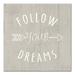 Creative Products Follow Your Dreams Arrow 12x12 Canvas Wall Art