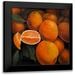 Atelier B Art Studio 15x15 Black Modern Framed Museum Art Print Titled - Basket of Oranges Fruit