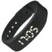 Smart Sports Bracelet Silicone Wrist Watch LED Wristband Multifunctional Bangle Black