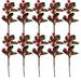 Lohuatrd 10Pcs Artificial Pine Branches with Berries & Pine Cones Christmas Decoration Make Yourself Crafts Christmas Advent Wreath Decorative Accessories for Outdoor Indoor Holiday Decoration