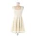 Adam Levine Casual Dress: Ivory Dresses - Women's Size Medium