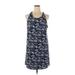 CeCe Casual Dress - Shift Halter Sleeveless: Blue Dresses - Women's Size X-Large