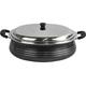 Diamond Cookware 15L Aluminium Non Stick Gravy Pot Casserole Dish with Stainless Steel Lid
