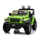 Jeep Wrangler Rubicon 12V Electric Ride On Jeep with Parental Remote Control (Green) | OutdoorToys | Opening Doors and Bonnet, LED Lights Front and Rear, Working Light Bar Over Seat, Light Dash