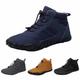 Ladies Ankle Boots Wide Fit UK Size Women Waterproof Cotton Shoes Low Heel Snow Booties Lace Up Sneakers For Walking Hiking (011 Blue, Adult, Women, 5, Numeric, UK Footwear Size System, Wide)