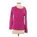 J.Crew Factory Store Pullover Sweater: Pink Print Tops - Women's Size Medium