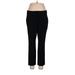 Worthington Dress Pants - High Rise Straight Leg Boyfriend: Black Bottoms - Women's Size 12