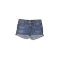 J.Crew Factory Store Denim Shorts: Blue Solid Bottoms - Women's Size 27 - Dark Wash