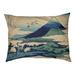 Tucker Murphy Pet™ Burkart Japanese Cranes Dog Pillow Polyester/Fleece in Blue/Brown | Large (42.5" W x 32.5" D x 14" H) | Wayfair