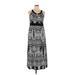 Covington Casual Dress - Midi Scoop Neck Sleeveless: Black Dresses - Women's Size X-Large Petite