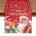 The Holiday Aisle® Christmas Santa Claus Table Runner Polyester in Red | Wayfair F9A3F34984AA47348179F70A0DE900F3
