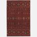 Red 94 x 63 x 0.375 in Area Rug - Bungalow Rose Rectangle Maelana Wool Area Rug Wool | 94 H x 63 W x 0.375 D in | Wayfair