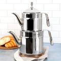 Korkmaz 74oz. Teapot Stainless Steel/Aluminum in Gray | Wayfair 950120801M