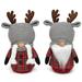 The Holiday Aisle® OH DEER GNOME COUPLE BOY/GIRL SET OF 2 LARGE 4”X11", Wood in Gray/Red | 11 H x 4 W in | Wayfair D2A95BDABF304051A4270C81A330AEC5