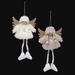 The Holiday Aisle® 2 Piece Mini Angel Holiday Shaped Ornament Set in Gray/White | Wayfair 625F265BEE6F489E92A33A8F6A27D998