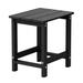 Highland Dunes Aliah Outdoor Side Table Adirondack Tables Weather Resistant Patio Table End Tables in Black | 16.7 H x 12.2 W x 16.1 D in | Wayfair