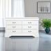 Alcott Hill® Calisce 6 - Drawer Dresser Wood in White | 33.5 H x 58.2 W x 15.7 D in | Wayfair 5A4E7A8B15A340988CE585DAF452F5EC