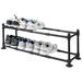 Williston Forge 8 Pair Metal Pipe Shoe Rack Metal in Black | 12.59 H x 36.22 W x 11.02 D in | Wayfair DDC03B3E1910427DBE95F014DD76994D