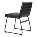 Zuo Modern Pago Unfinished Tufted Polyurethane Solid Back Side Chair Wood/Upholstered in Black | 30.3 H x 19.7 W x 23.2 D in | Wayfair 110067