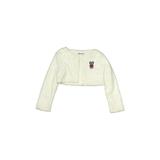 Peppermint Cardigan Sweater: White Tops - Kids Girl's Size 5