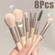 8Pcs Professional Makeup Brushes Set Cosmetic Powder Eye Shadow Foundation Blush Blending Concealer