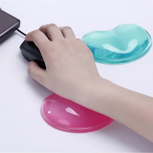 Silikon herzförmige Computermaus Handgelenk Pad 3d welliges Komfort gel Computer Maus Hand