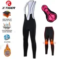 X-TIGER Radfahren Träger hose Frauen Winter Lycra Thermo Fahrrad hose 5d Gel Pad warme Fahrrad