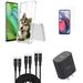 Accessories Bundle for Motorola Moto G Stylus 5G 2023 - Flexible TPU Shockproof Protection Case (Husky Puppy Dog) Screen Protector UL USB-C PD Wall Charger 3-Pack of USB Cables (3ft 6ft 10ft)