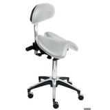 Professional Deluxe Rimostool Sleek Saddle Doctor Stool Dental Rolling Saddle Seat Chair for Doctor s Office Stormy