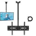 72 Inch Ceiling TV Mount Adjustable Bracket TV Ceiling Mount For TV Fits 32 to 72 inch TV up to 110 lbs Max VESA 600x400mm