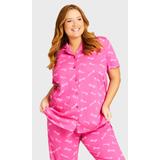 Button Sleep Top - pink sleep