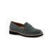 Extra Wide Width Women's Walsh Loafer by SoftWalk in Dark Green (Size 11 WW)