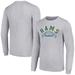 Men's Starter Heather Gray Los Angeles Rams Half Ball Team Long Sleeve T-Shirt