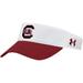 Men's Under Armour White South Carolina Gamecocks Logo Performance Adjustable Visor