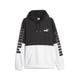 Kapuzensweatshirt PUMA "POWER COLORBLOCK HOODIE FL" Gr. L, schwarz-weiß (puma black, puma white) Herren Sweatshirts