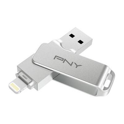 PNY 64GB DUO LINK iOS USB 3.2 Gen 1 Dual Flash Drive P-FDI64GDULINKLGT-GE