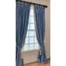 AD Couture Home French Blue Silk Dupioni Thermal Blackout Pinch Pleated Curtain Panel Silk in Blue/Green | 96 H x 50 W in | Wayfair