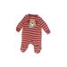 Carter's Long Sleeve Outfit: Burgundy Color Block Bottoms - Size 3 Month