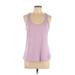 Under Armour Active Tank Top: Purple Activewear - Women's Size Large