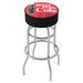 Trademark Global Unfinished Swivel 31" Stool Metal in Black/Gray/Red | 31 H x 20 W x 20 D in | Wayfair COKE-1000-BTL3