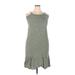 Old Navy Casual Dress Crew Neck Sleeveless: Green Dresses - Women's Size 2X-Large