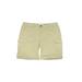 Sonoma Goods for Life Cargo Shorts: Tan Print Mid-Length Bottoms - Women's Size 14 - Light Wash