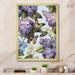 Rosalind Wheeler Purple Lilac Fragrant Flowers V Framed On Canvas Print Metal in Pink | 32 H x 16 W x 1 D in | Wayfair