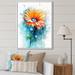 Red Barrel Studio® Orange Teal Daisy Flower Fusion On Canvas Print Metal | 40 H x 30 W x 1.5 D in | Wayfair 06EBEBA45532444A804C8B96F0E0B32F