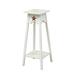 Red Barrel Studio® Plant Stand In Antique Wood/Solid Wood in White | 32 H x 14 W x 11.5 D in | Wayfair B1BA81AB9E21458CABF93F6F843CB77D