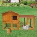 Tucker Murphy Pet™ Dirck Chicken Coop w/ Nesting Box Solid Wood in Brown | 33.46 H x 20.86 W x 57.08 D in | Wayfair