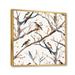 Red Barrel Studio® Little Birds On The Tree Branches V Framed On Canvas Print Canvas, Cotton in White | 36 H x 36 W x 1.5 D in | Wayfair