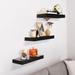 Latitude Run® 3 Piece Floating Shelf Wood in Black | 1.5 H x 16.25 W x 5.5 D in | Wayfair C8DF0BC7B8BF4E49925A92C7F7A4A3E7