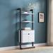 Latitude Run® 65" H x 25.75" W Etagere Bookcase Wood in Brown/Gray | 65 H x 25.75 W x 12.5 D in | Wayfair 592F3133E7C74706917FF697F9AA9903